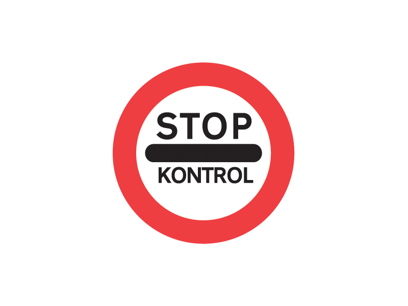 Passage uden stop forbudt.