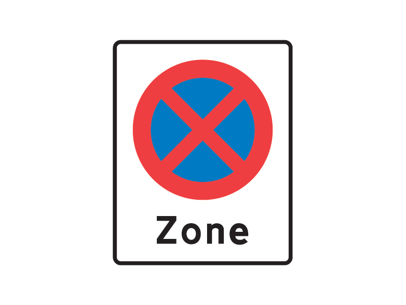 E68_1 - Zone med standsning forbudt.