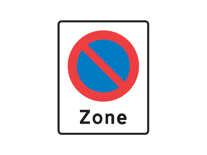 E68_2 - Zone med parkering forbudt.