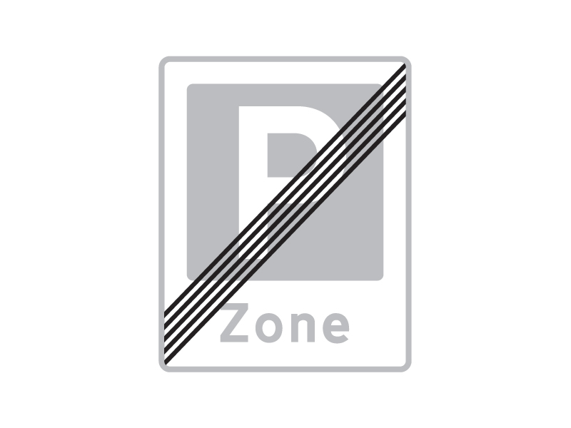 E69_3 - Ophør af zone med parkering.