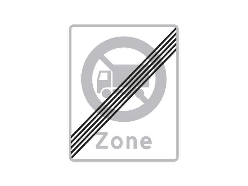 E69_5 - Ophør af zone med lastbil forbudt.